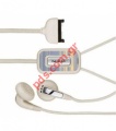 Original stereo handsfree for Nokia 3250 for FM Radio & MP3 Cream white