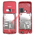 Original middle cover Nokia 6300 whith parts in red color