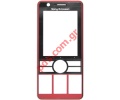 Original front cover SonyEricsson G900 Dark Red (including touch screen)