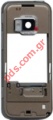 Original B cover Nokia N78 back middle frame whith parts Cold silver beige
