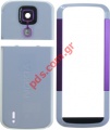 Original housing Nokia 5000 Including Front, Batterycover, camera Cover white purple