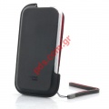 Original leather case Nokia E71 Pouch Black/Red