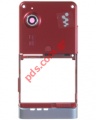 Original housing SonyEricsson W910i back cover rear in red color