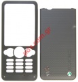 Original front and battery cover SonyEricsson W302 in black color 