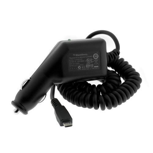 Original car charger MicroUSB BlackBerry models 9500 Storm, 8900, 8220 in bulk packing