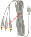 Original cable TV out for Samsung i900 Omnia, M8800 (code ATC-012CSE) in grey color