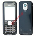 Original housing Nokia 7210supernova front and battery cover in black color