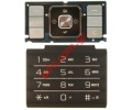 Original keypad set SonyEricsson C905 in Silver color (function and numeric)