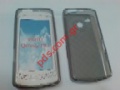 Plastic soft case transparent for Samsung i8910 Omnia in grey color