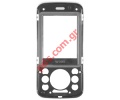 Original SonyEricsson W395 front frame whith display glass in grey color