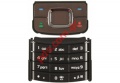 Original keypad Nokia 6500 slide set Brown whith function and black numeric. 