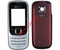 Original housing Nokia 2330classic front and battery cover in red color