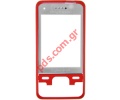 Original SonyEricsson C903 Frontcover in red color whith display glass 