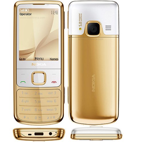 Moblie phone Nokia 6700 classic in all gold white color