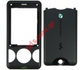 Original SonyEricsson W205 front and baterry cover in Black color.