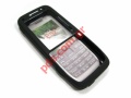 Case from silicon for Nokia E52 in black color