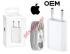  set (OEM) iPhone A1400+MB707ZM/B USB Power Adaptor Mini 220V    BOX
