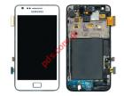 Σετ οθόνης με τζάμι (OEM) και αφή Samsung i9100 Galaxy S2 White (Display+Gorilla display glass+ digitazer touch screen) 