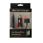 Travel Charger set (OEM) for Apple Iphone 3in1 Retail Box in black color