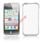 Transparent hard plastic case for Apple iPhone 4G in clear color