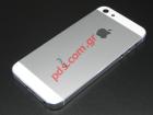 Back cover with middle frame for Apple iPhone 5 A1428 in white color