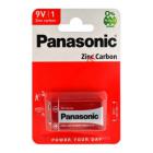 Alkaline Battery Pack Panasonic 9V 6F22RZ ZINC Carbon Blister  (1 PCS)