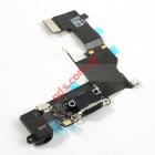 Original iPhone 5S Charging System Connector Black with flex and earphone flex socket 