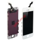  LCD Display OEM iPhone 5S A1453 White (No parts)           