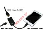   Samsung adaptor EPL-3FHUBEG  MicroUSB  HDMI Port Blister