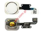   Home (OEM) Apple iPhone 6 White    flex cable Button switch (         ) 