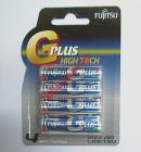   Fujitsu Value Pack AA Alkaline G PLUS (1.5V - Type AA / MN1500 / LR6 / HR6 - Pack of 4 pcs)