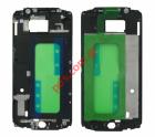    Samsung Galaxy S6 (G920F) Black Middle cover    .