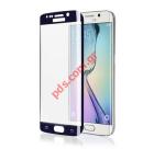 Special tempered glass 0,3mm Samsung G925F Galaxy S6 Edge Navy Blue.