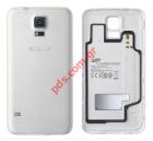 Original battery cover charge Samsung Galaxy S5 SM-G900F White (EP-CG900IWEGWW) EU BLISTER