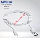 Original Nokia Micro USB Data Cable CA-190CD White (Bulk)