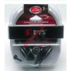 Stereo headset Headphone ST-818 Black with microfone