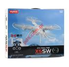 Copter Drone SYMA X5SW FPV Real-Time (WiFi camera view) white color