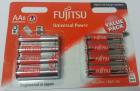 Alkaline Batteries Fujitsu AA 1.5V - Type AA LR6 / HR6 - Pack of 8 pcs