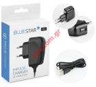 Travel charger set BS Type-C 2A (2 PCS) Black with separate cable BOX