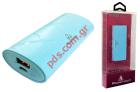   Power Bank Pocket 3000mAh, USB, Micro Input, Blue