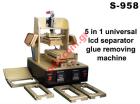 Remove Glue and A-frame Separator Machine 5 in 1  S-958 with Built in Vacuum Separator.