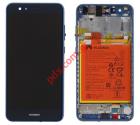    Huawei P10 Lite (WAS-LX1) Blue    (Front Cover + Display + Touch Unit) ORIGINAL W/FRAME & BATTERY