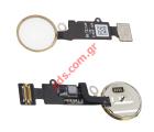 Internal flex cable Home (OEM) iPhone 8 Gold Button switch (ATTENTION Finger sensor not possible use as working !)