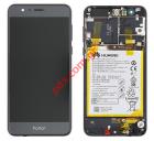 Original LCD set Black Huawei Honor 8 Dual SIM (FRD-L19) with front cover and battery