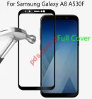   Full Glue Samsung Galaxy A8 A530F 2018 Black tempered 0,25mm.