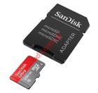 Memory card microSDXC Sandisk 256GB Ultra Class 10 Read 95mbs with Adapter (EU Blister)