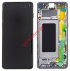    LCD Samsung G973 Galaxy S10 Prism Black (Complete Frame Display touch screen with digitizer)   