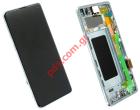    LCD Samsung G973 Galaxy S10 Prism Green (Complete Frame Display touch screen with digitizer)   