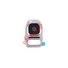Camera Lens w/frame (OEM) Rose for Samsung SM-G935F Galaxy S7 Edge, SM-G930F Galaxy S7 with DECO