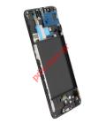    LCD Samsung A705 Galaxy A70 2019 Frame Black    Display module LCD with Touch screen Digitizer ORIGINAL
